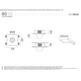 Cristaly® semi-recessed LED ceiling light Coalgate