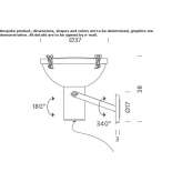 Aluminiowy kinkiet/lampa sufitowa Accadia