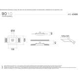 Wpuszczana lampa sufitowa LED Cristaly® Zeiskam