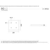 Lampa sufitowa LED Cristaly® Maltby