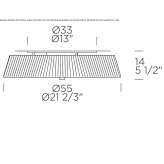 LED fabric ceiling lamp Peel