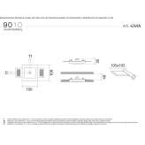 Cristaly® LED recessed ceiling light Suraz