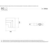 Modułowa lampa sufitowa LED Cristaly® Metepec