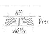 LED fabric ceiling lamp Peel