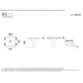 Cristaly® semi-recessed LED ceiling light Itapema