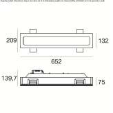 LED plaster ceiling lamp Tocoa