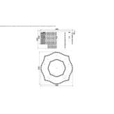 Crystal ceiling lamp Juntas