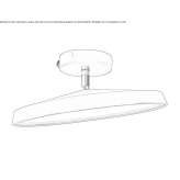 Adjustable metal LED ceiling lamp Zaorejas