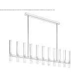 Brass LED ceiling lamp Cadillac