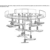 LED ceiling lamp made of Murano glass Lupareve