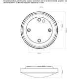 Wall lamp/ceiling lamp made of glass and steel Socastee