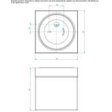 Ceiling lamp made of glass and steel, dimmable Rugeley