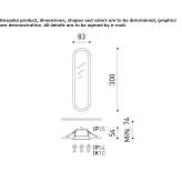 Wpuszczana lampa sufitowa LED Copley