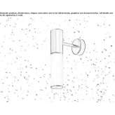 Brass wall lamp with a fixed arm Kenova