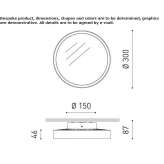 Aluminiowa lampa sufitowa LED Tinca