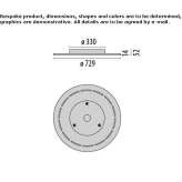 LED ceiling lamp Tisdale