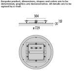 Recessed LED ceiling lamp Tisdale