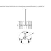 LED ceiling lamp handmade of frosted glass Bennekom