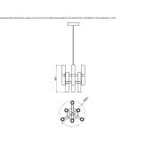 LED ceiling lamp handmade of frosted glass Bennekom