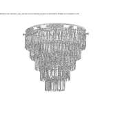 Crystal ceiling lamp Molos