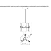 Lampa sufitowa LED wykonana ręcznie z matowego szkła Bennekom