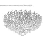 Ceiling lamp with crystals Pende
