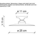 Ceramiczna lampa sufitowa Pruggern