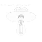 Ręcznie robiona mosiężna lampa sufitowa Centallo