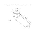 Regulowana aluminiowa lampa sufitowa Yalizava