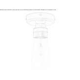 Ręcznie robiona lampa sufitowa do łazienki Puplinge