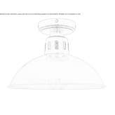Ręcznie robiona lampa sufitowa do łazienki Brueggen