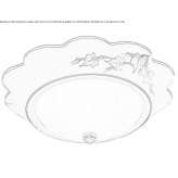 Ceramic ceiling lamp Knezha