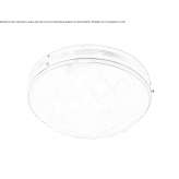 Mosiężna lampa sufitowa LED Kirazli
