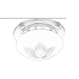 Handmade brass ceiling lamp Savinka