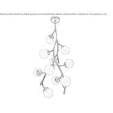 Brass ceiling lamp Sault