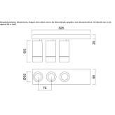 Regulowana lampa sufitowa LED z aluminium malowanego proszkowo Caracoli