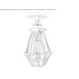 Ręcznie robiona lampa sufitowa Jopala
