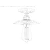 Handmade copper ceiling lamp Squamish