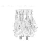 Lampa sufitowa LED ze szkła Murano Pinheiro