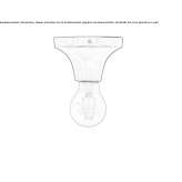Mosiężna lampa ścienna/lampa sufitowa Dolyna