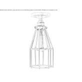 Handmade ceiling lamp Canyon