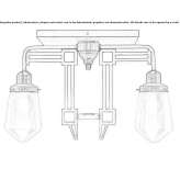 Handmade brass ceiling lamp Huajimic