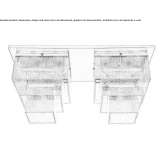 Brass and glass ceiling lamp Lapwai
