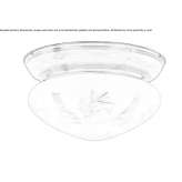 Brass ceiling lamp Dolyna