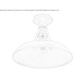 Brass ceiling lamp Csany