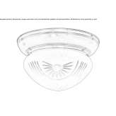 Brass ceiling lamp Dolyna