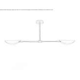 Metal ceiling lamp Dekani
