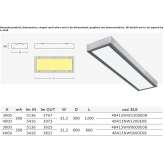 LED ceiling lamp made of stainless steel Kayacik