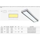 LED ceiling lamp made of stainless steel Kayacik