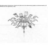 Ceiling lamp with Swarovski® crystals Golmes